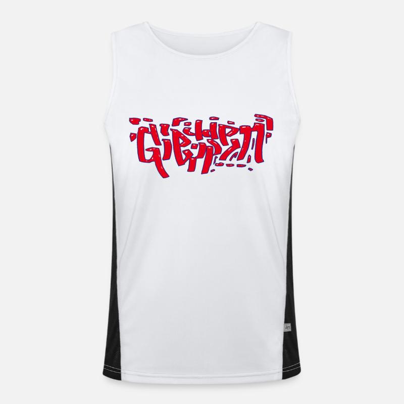 Casting grafitti Men's Functional Contrast Tank Top 