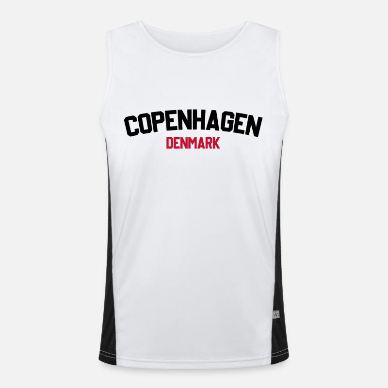 Copenhague, Danemark Débardeur respirant contrasté Homme 