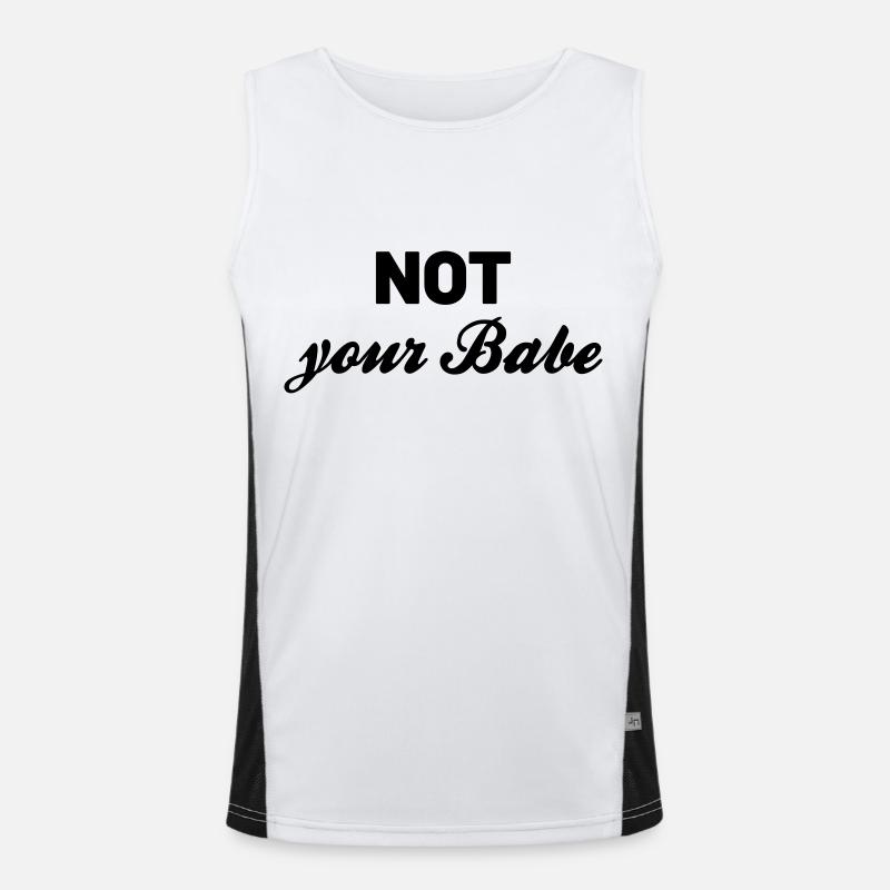 Not your Babe Funktionelles Kontrast-Tank Top für Männer 