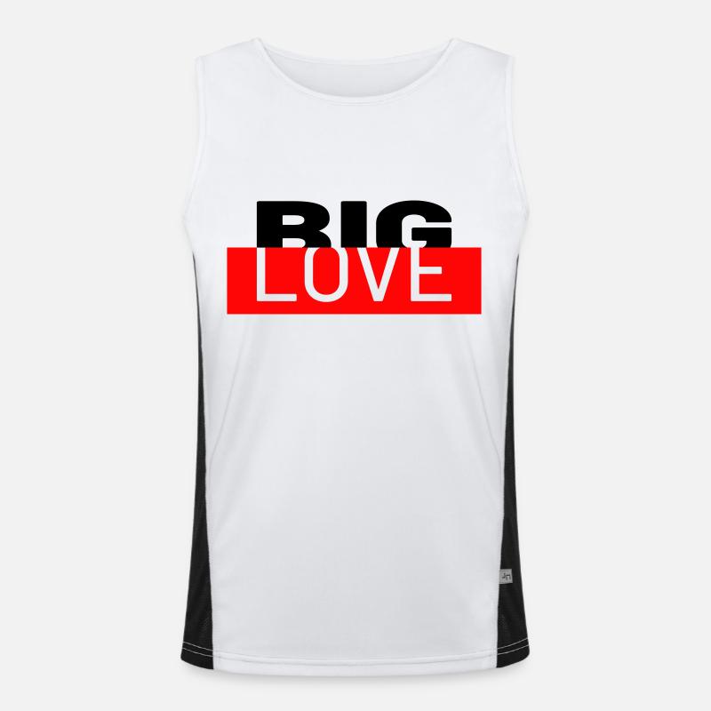 BIG Love Funktionelles Kontrast-Tank Top für Männer 
