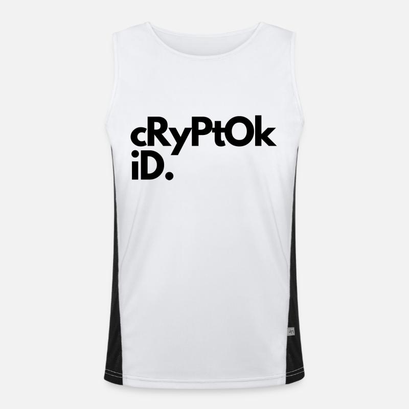 Cryptokid Funktionelles Kontrast-Tank Top für Männer 