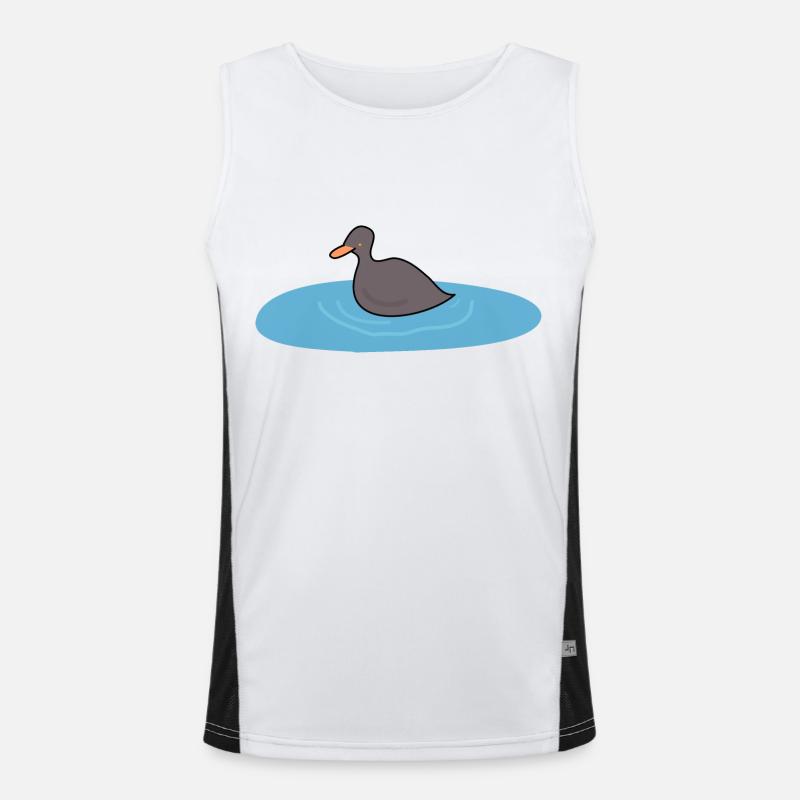Entenvogel 2 Funktionelles Kontrast-Tank Top für Männer 