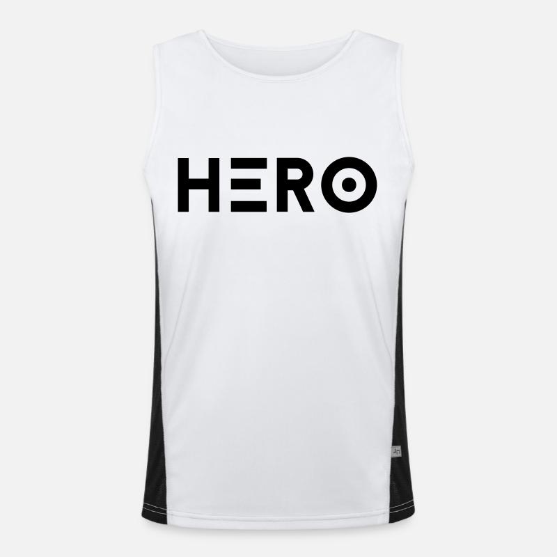 Hero - Held Funktionelles Kontrast-Tank Top für Männer 