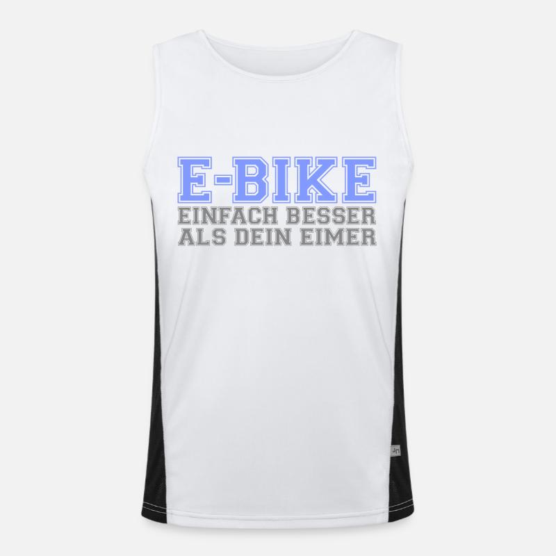 E-Bike "Einfach besser als dein Eimer" Funktionelles Kontrast-Tank Top für Männer 