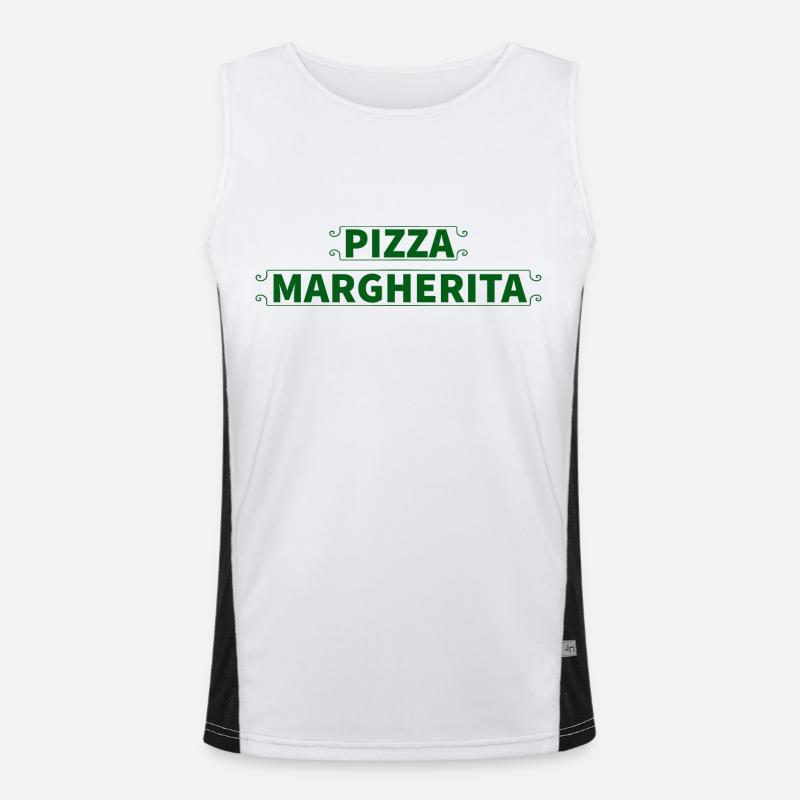 Pizza Margherita Débardeur respirant contrasté Homme 