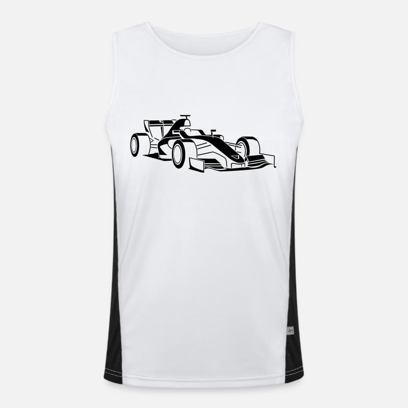 Voiture de course Débardeur respirant contrasté Homme 