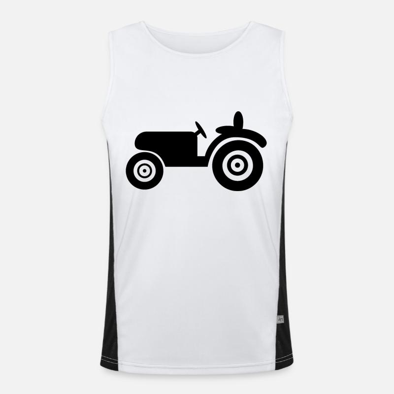 Traktor - Oldtimer Funktionelles Kontrast-Tank Top für Männer 