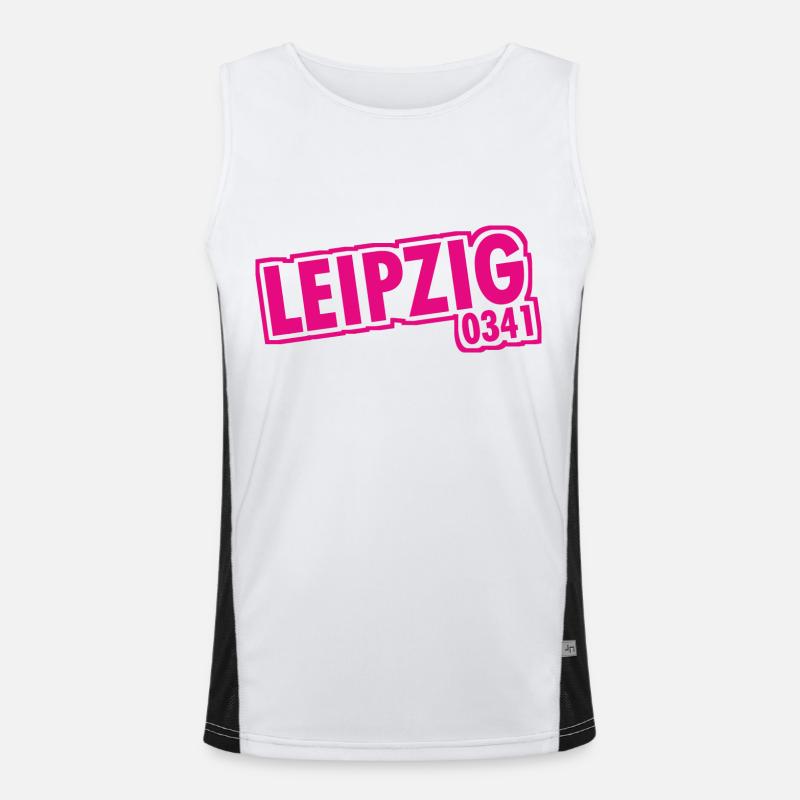 Leipzig - 0341 - Area Code - Saxony Men's Functional Contrast Tank Top 