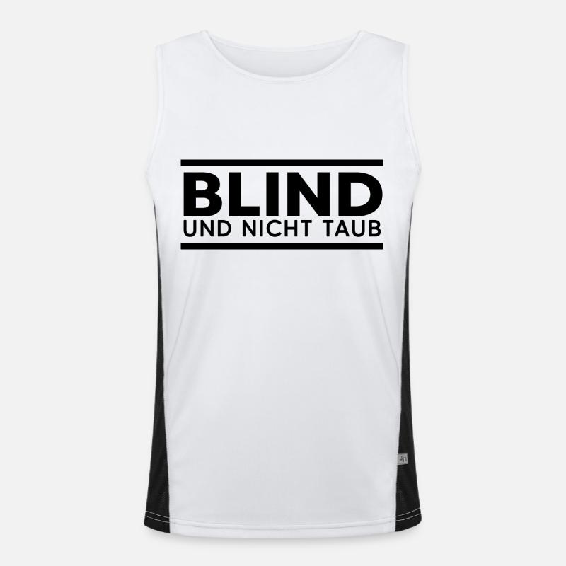 blind guide dog Men's Functional Contrast Tank Top 