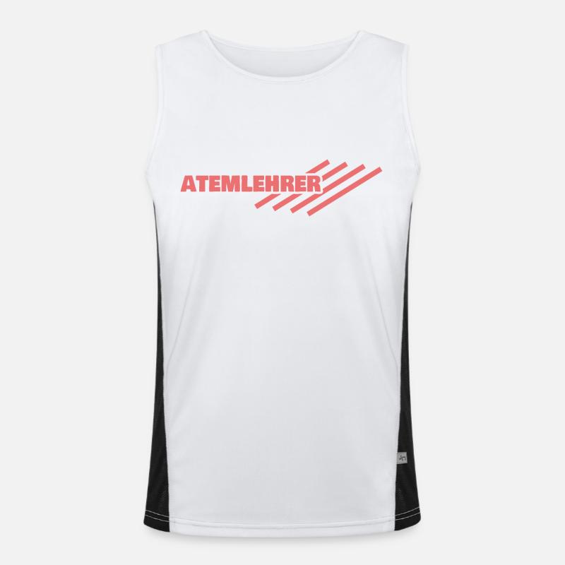 Arbeitsplatz Atemlehrer Funktionelles Kontrast-Tank Top für Männer 