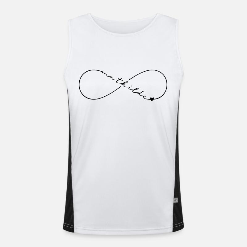 Mathilde Name Infinitysymbol Funktionelles Kontrast-Tank Top für Männer 