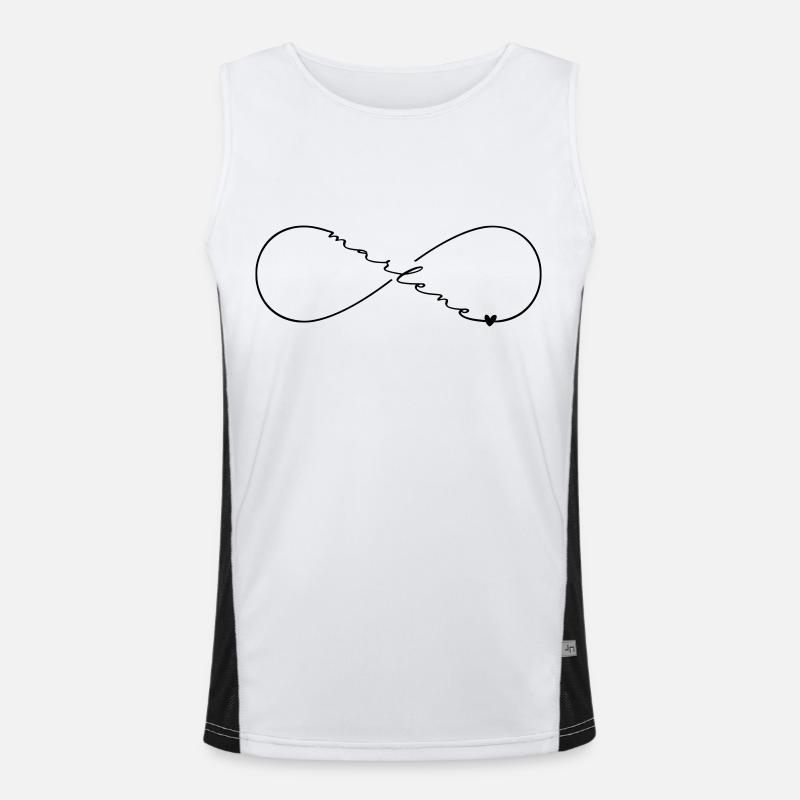 Marlene Name Infinitysymbol Funktionelles Kontrast-Tank Top für Männer 