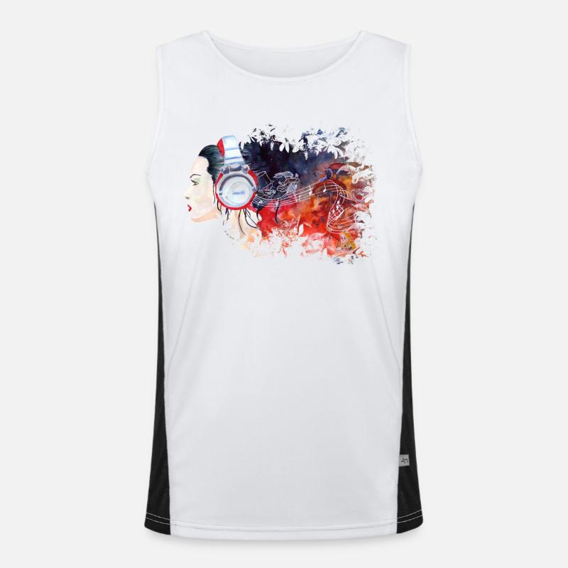White Rabbit Men's Functional Contrast Tank Top 
