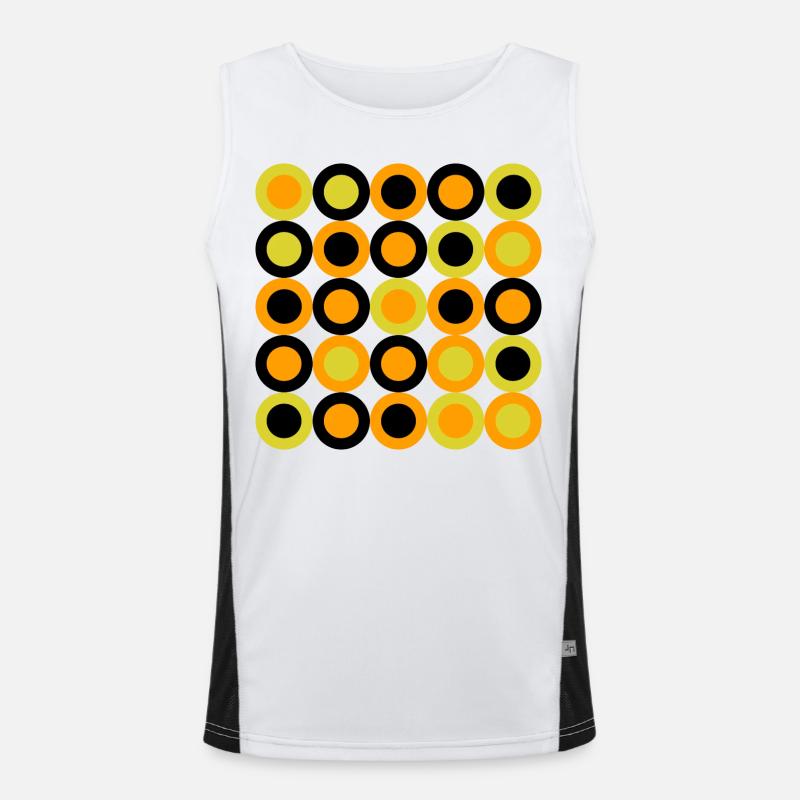 geometric pattern Men's Functional Contrast Tank Top 