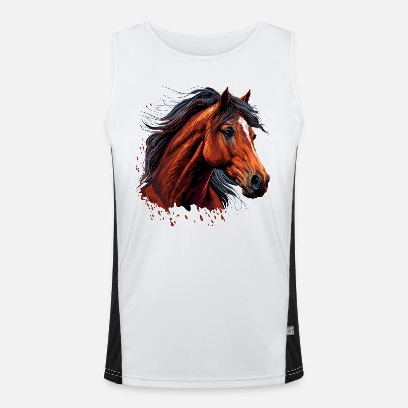 Visage de cheval Débardeur respirant contrasté Homme 