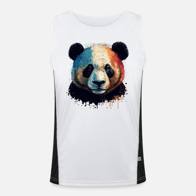 Red Panda Men's Functional Contrast Tank Top 