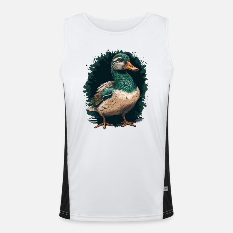 Duck Hunter - Duck Men's Functional Contrast Tank Top 