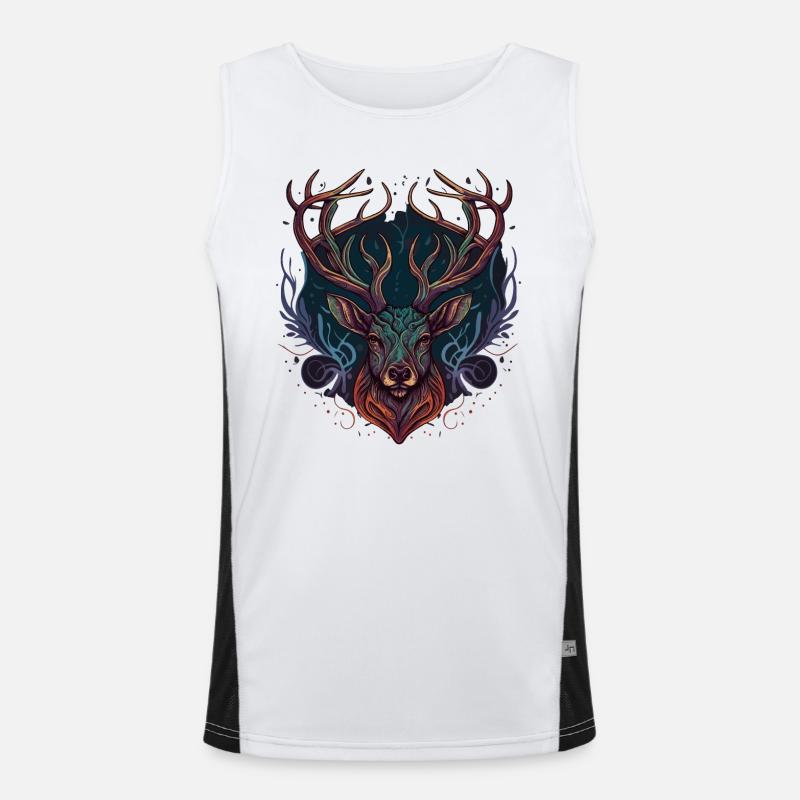 Deer Bow Hunter Men's Functional Contrast Tank Top 