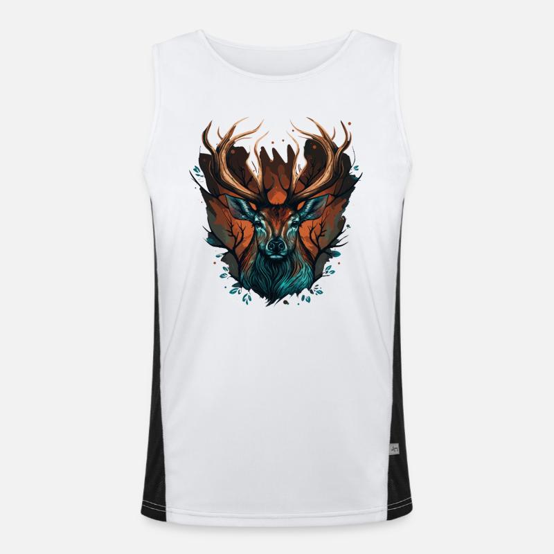 Deer Hunting Men's Functional Contrast Tank Top 