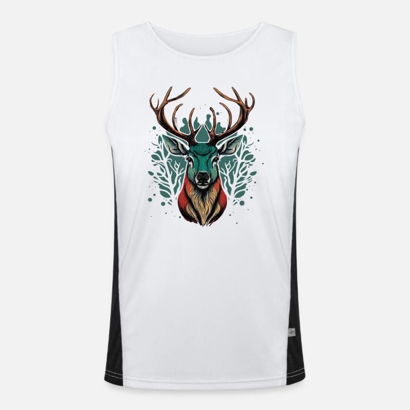 Stag Lover Men's Functional Contrast Tank Top 
