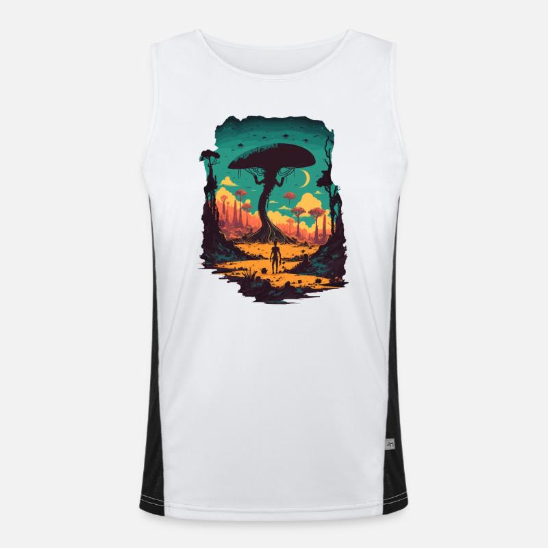 ästhetisch Funktionelles Kontrast-Tank Top für Männer 