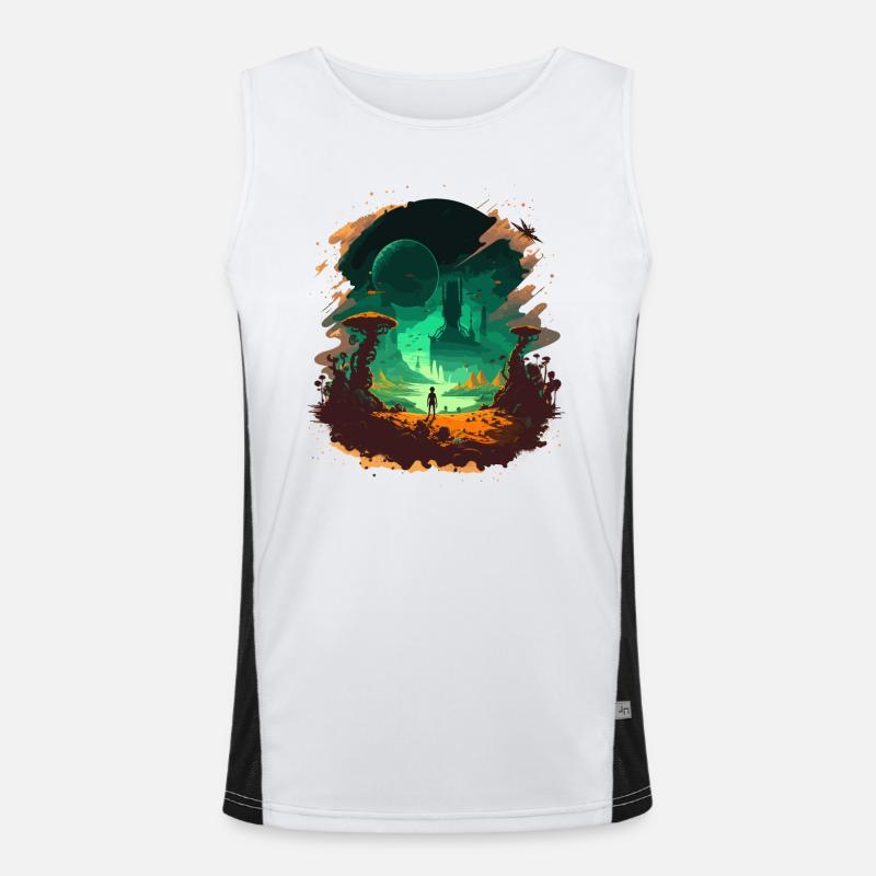 Space Men's Functional Contrast Tank Top 