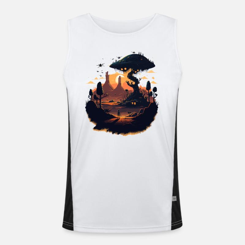 Alien Home Men's Functional Contrast Tank Top 