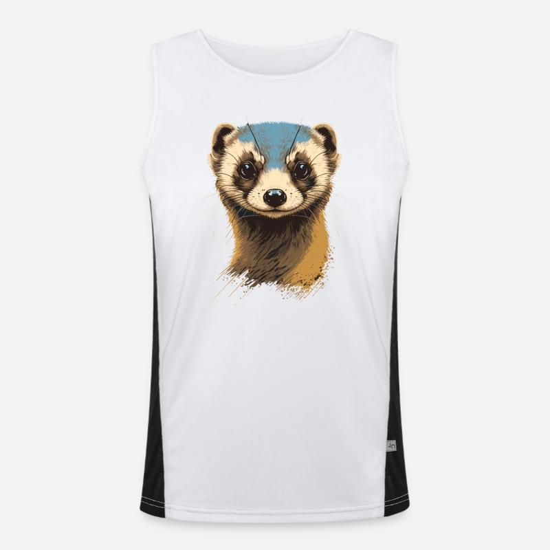 Stunning Ferret Men's Functional Contrast Tank Top 