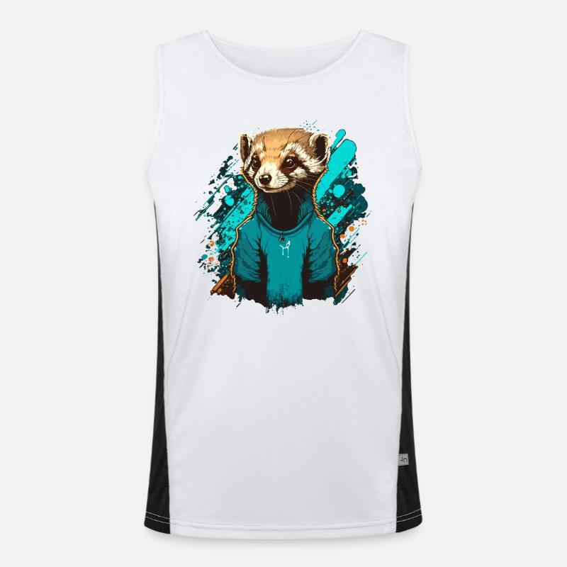 Furet de compagnie Débardeur respirant contrasté Homme 