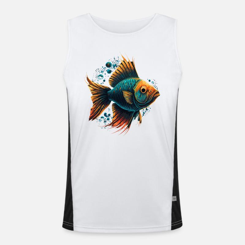 Deep Sea Creature Men's Functional Contrast Tank Top 