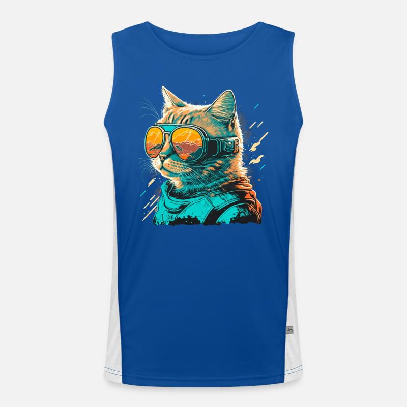 Chat des sables Débardeur respirant contrasté Homme 