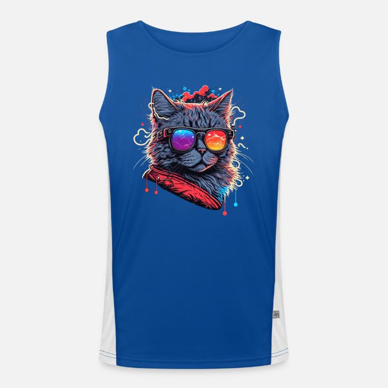 Chat électronique Débardeur respirant contrasté Homme 