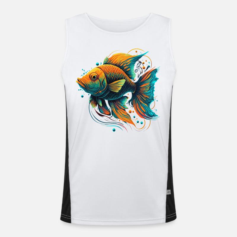 Poisson doré Débardeur respirant contrasté Homme 
