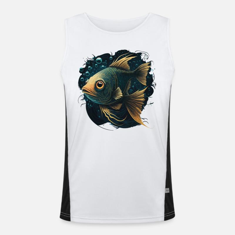 Poisson mignon Débardeur respirant contrasté Homme 