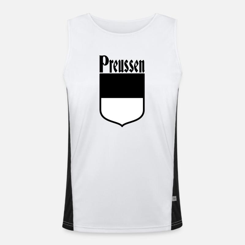Preussen Funktionelles Kontrast-Tank Top für Männer 