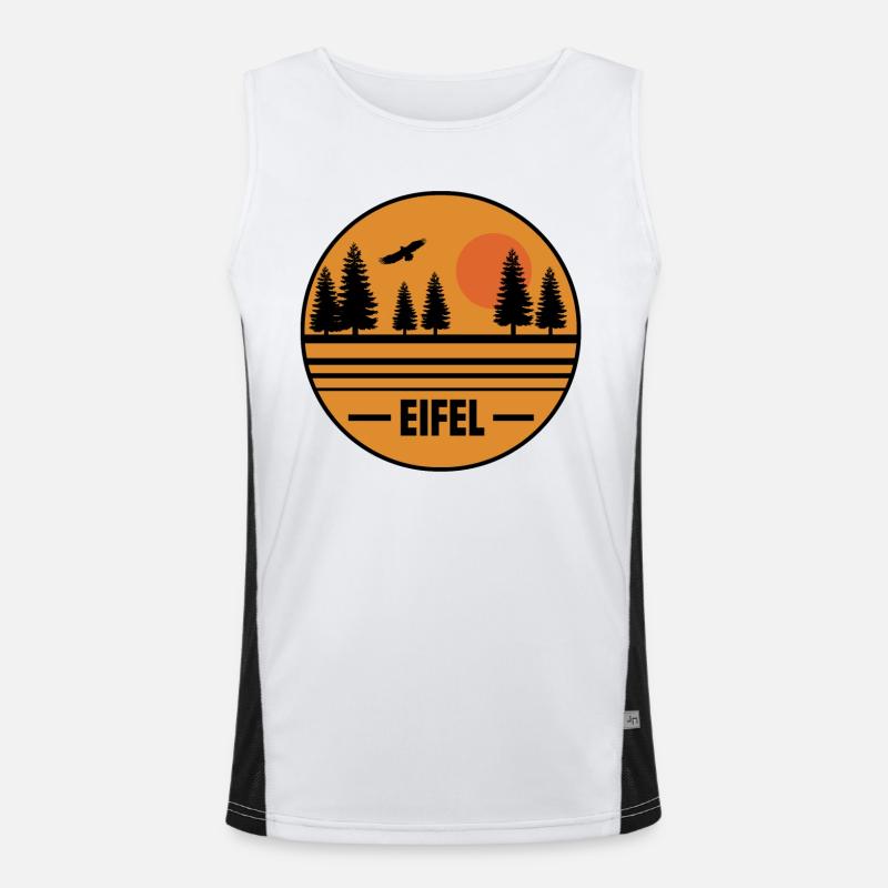 Eifel Funktionelles Kontrast-Tank Top für Männer 