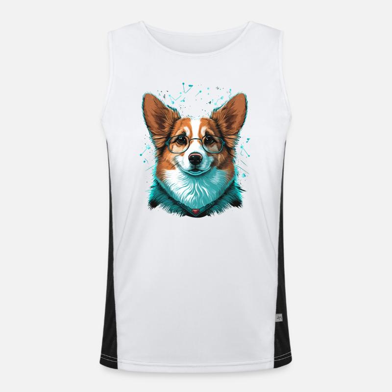 Corgi intelligent Débardeur respirant contrasté Homme 