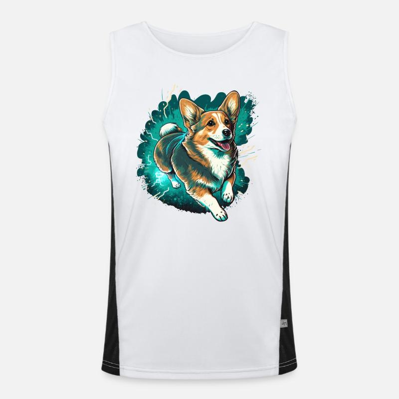 Exécution de Corgi Débardeur respirant contrasté Homme 