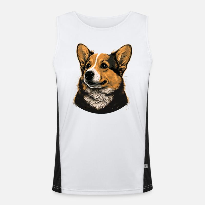 À la recherche de Corgi Débardeur respirant contrasté Homme 
