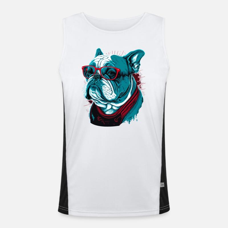 Clever Bulldog Men's Functional Contrast Tank Top 