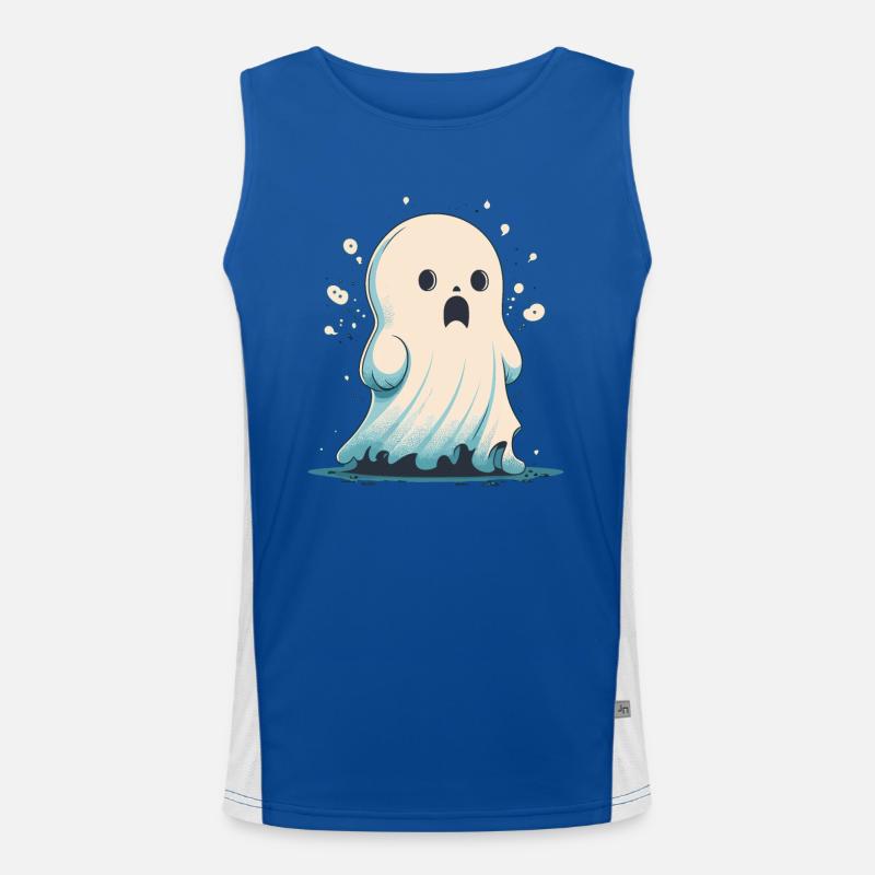 Disappointed Ghost Men's Functional Contrast Tank Top 