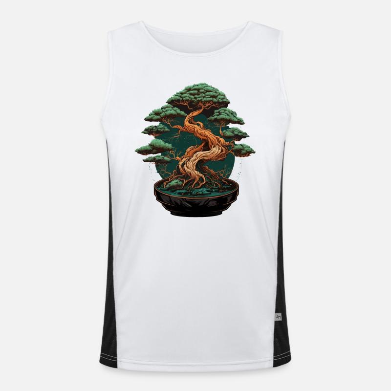 Forest in Pot Men's Functional Contrast Tank Top 