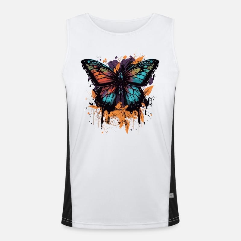 Beauté papillon Débardeur respirant contrasté Homme 