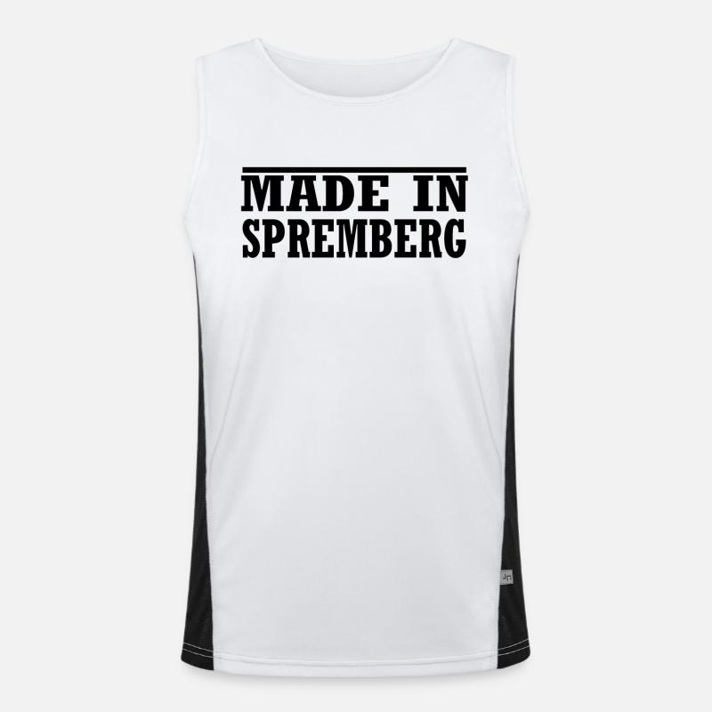 made in Spremberg Funktionelles Kontrast-Tank Top für Männer 