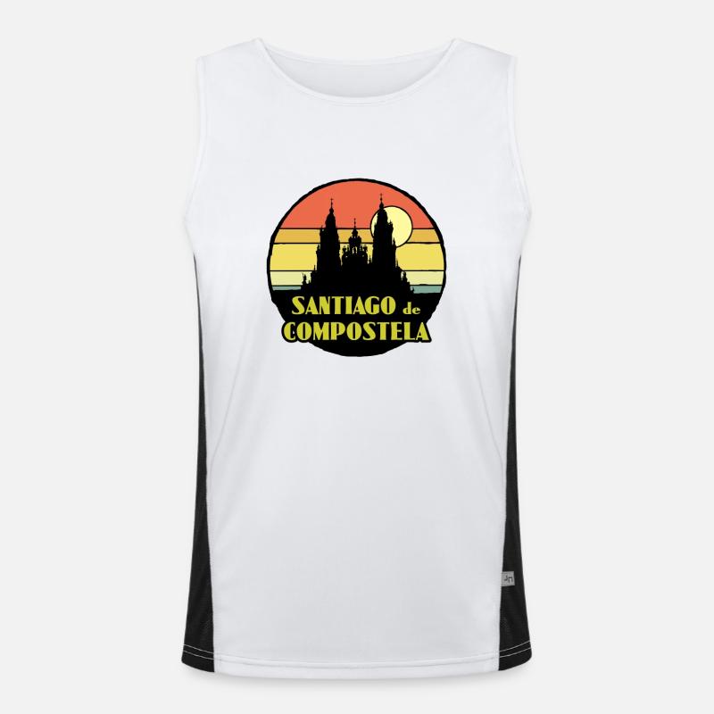 Saint-Jacques-de-Compostelle Débardeur respirant contrasté Homme 