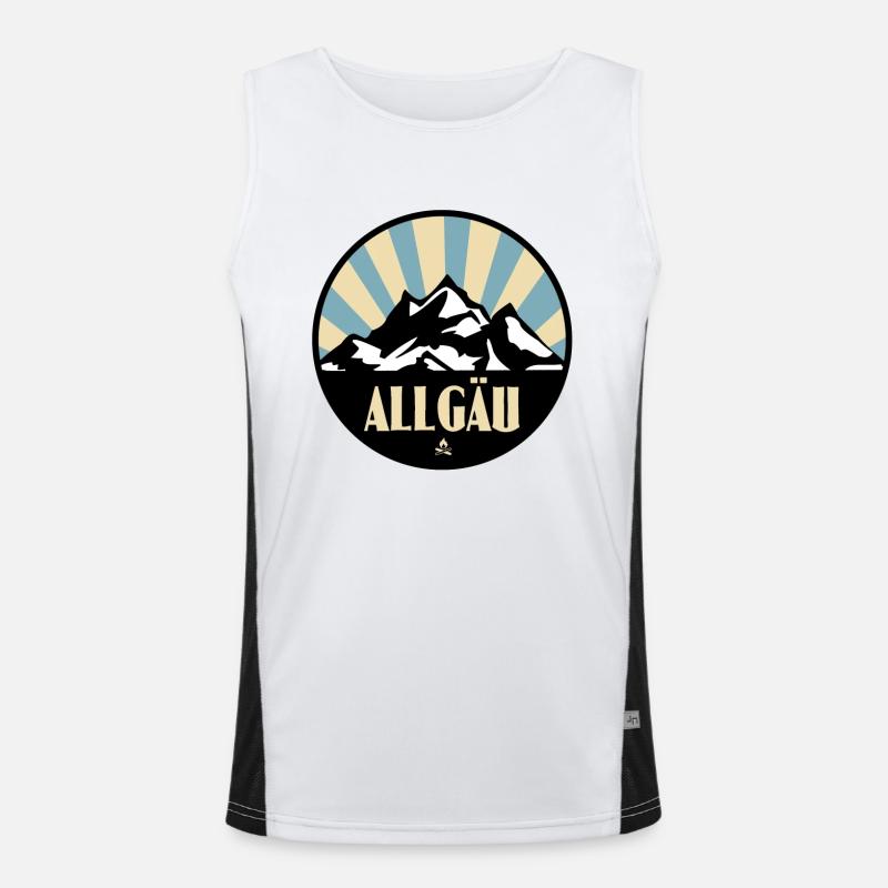 Allgäu Funktionelles Kontrast-Tank Top für Männer 