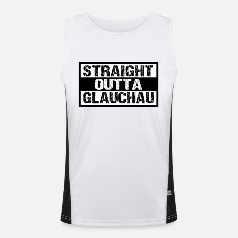 Glauchau Funktionelles Kontrast-Tank Top für Männer 