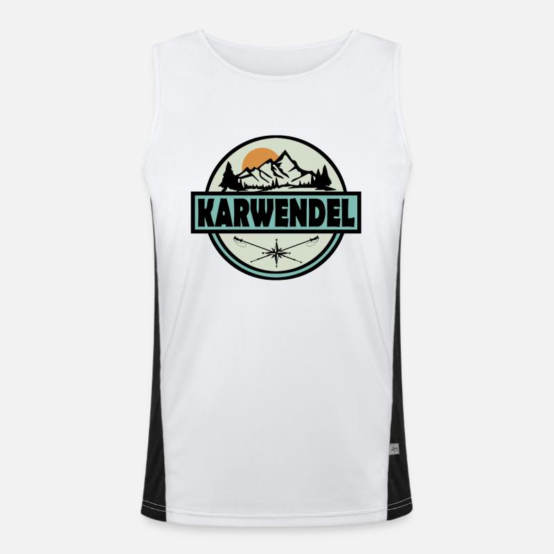 Karwendel Funktionelles Kontrast-Tank Top für Männer 