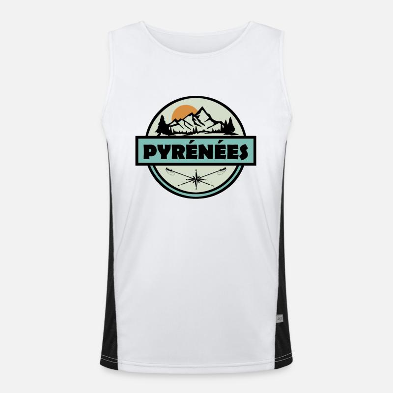 Pyrenäen Funktionelles Kontrast-Tank Top für Männer 