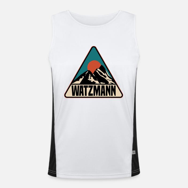 Watzmann Funktionelles Kontrast-Tank Top für Männer 